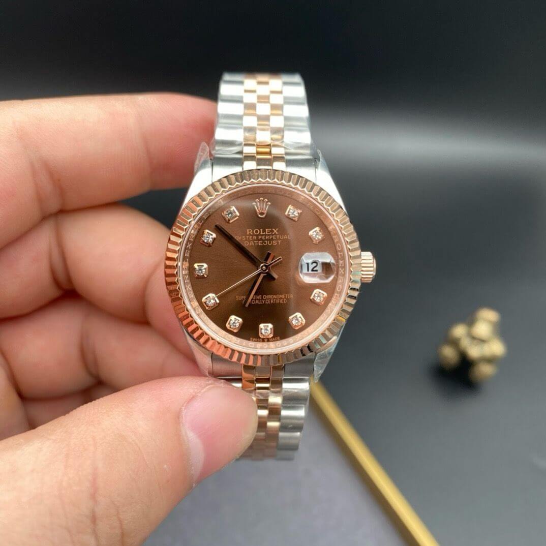 Rolex Lady-Datejust Chocolate Brown Dial - Image 9