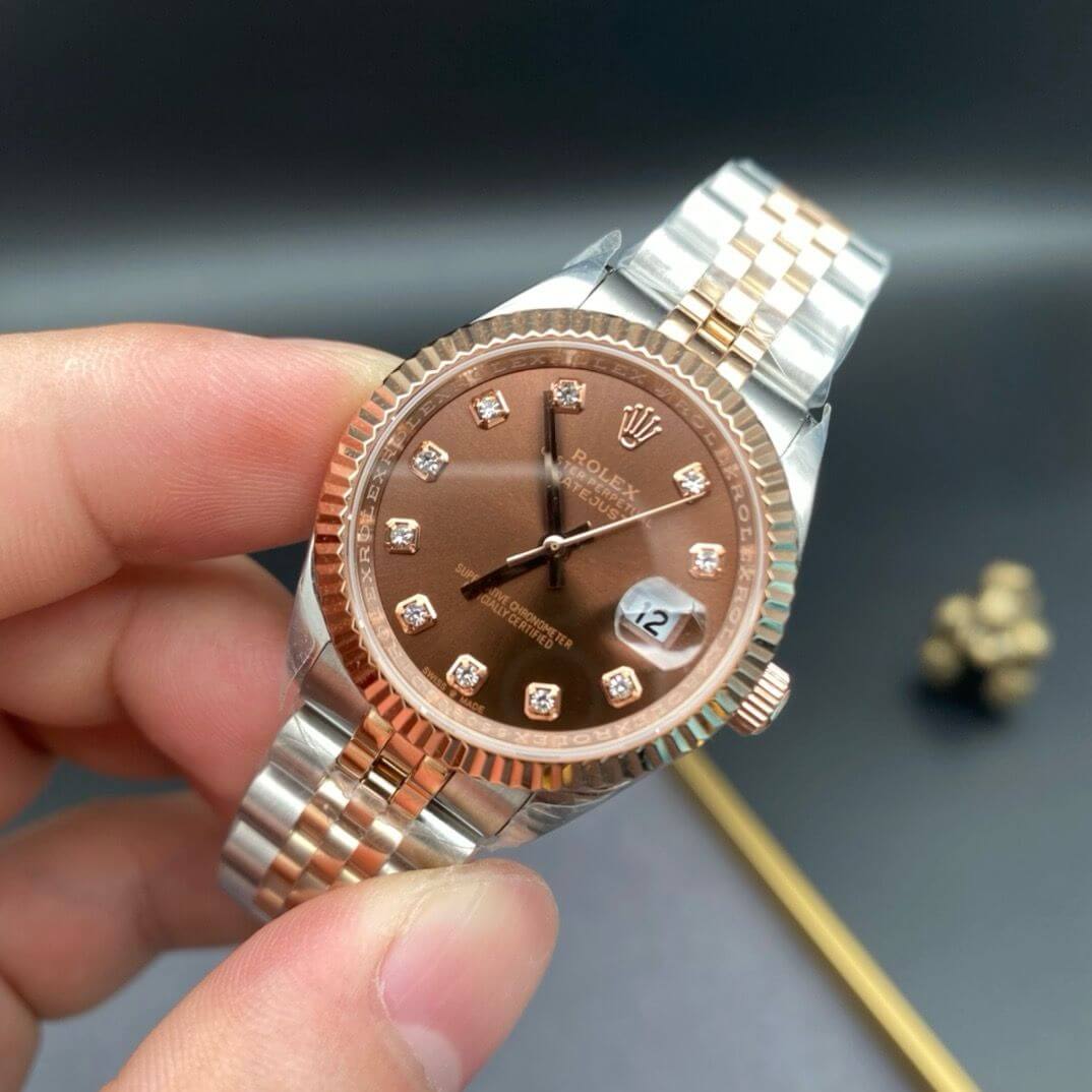 Rolex Lady-Datejust Chocolate Brown Dial - Image 7