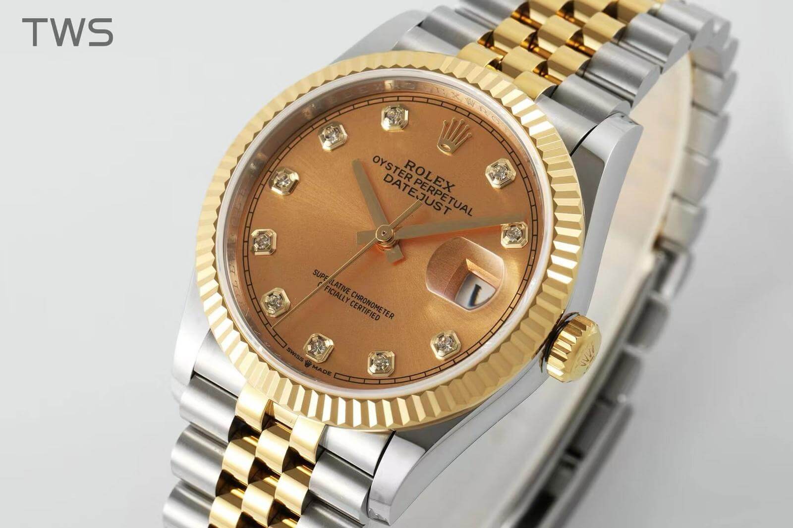 Rolex Oyster Perpetual Datejust Champagne Dial - Image 2