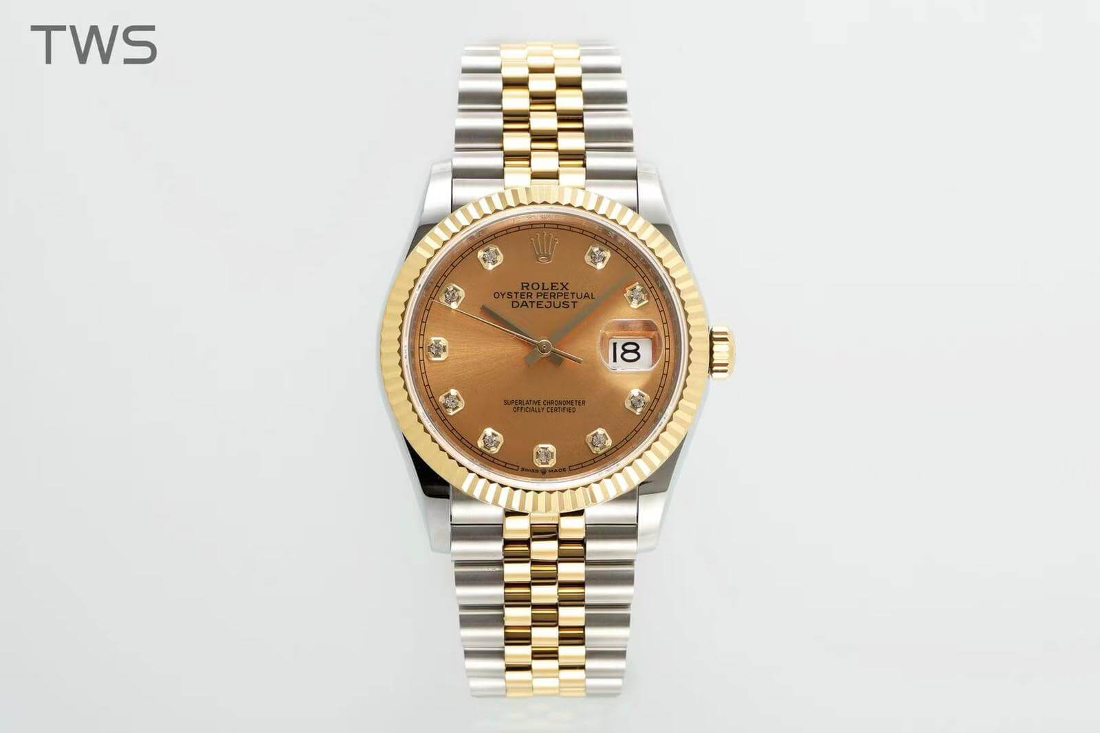 Rolex Oyster Perpetual Datejust Champagne Dial - Image 5