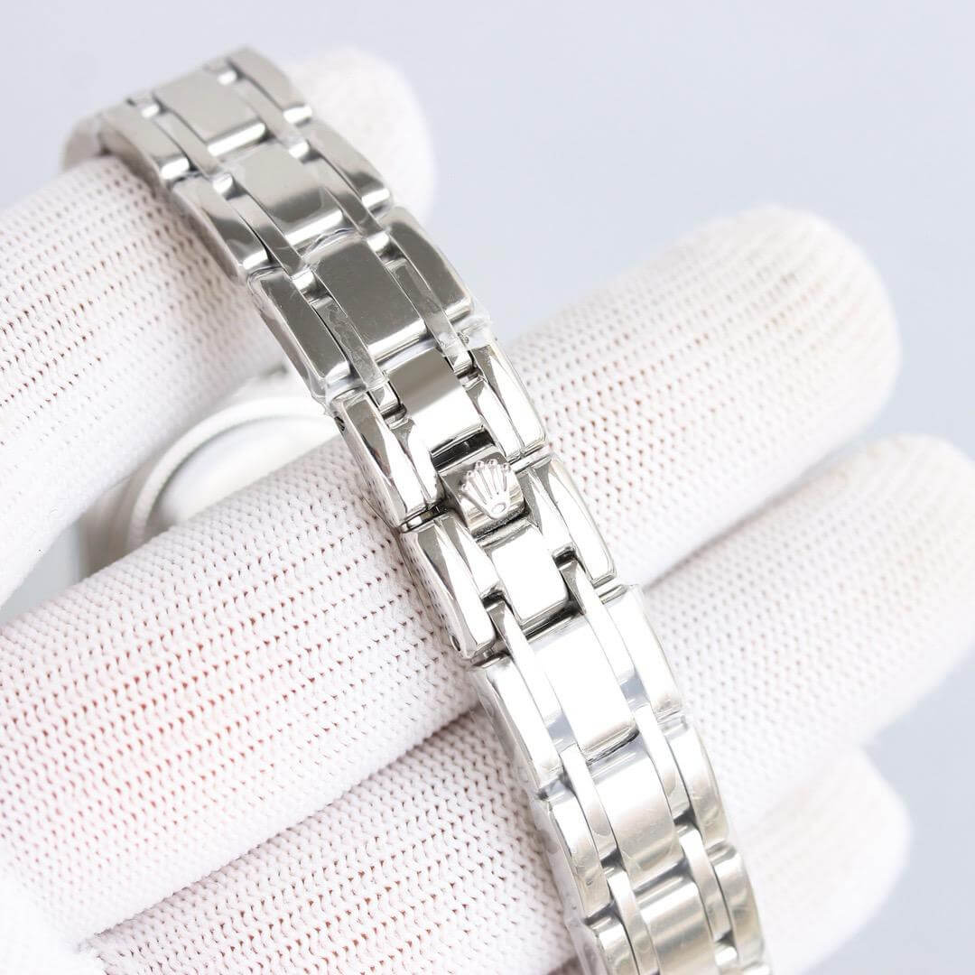 Rolex Oyster Perpetual Datejust 31mm – Silver Dial with Diamond Markers - Image 9