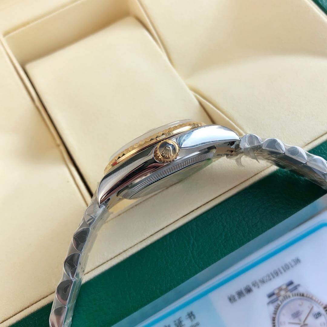 Rolex Oyster Perpetual Datejust White Dial,Diamond Markers - Image 7