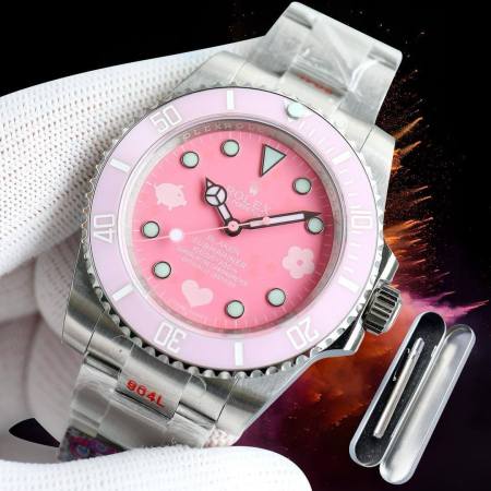 Rolex Submariner Perpetual Soft Pink Dial