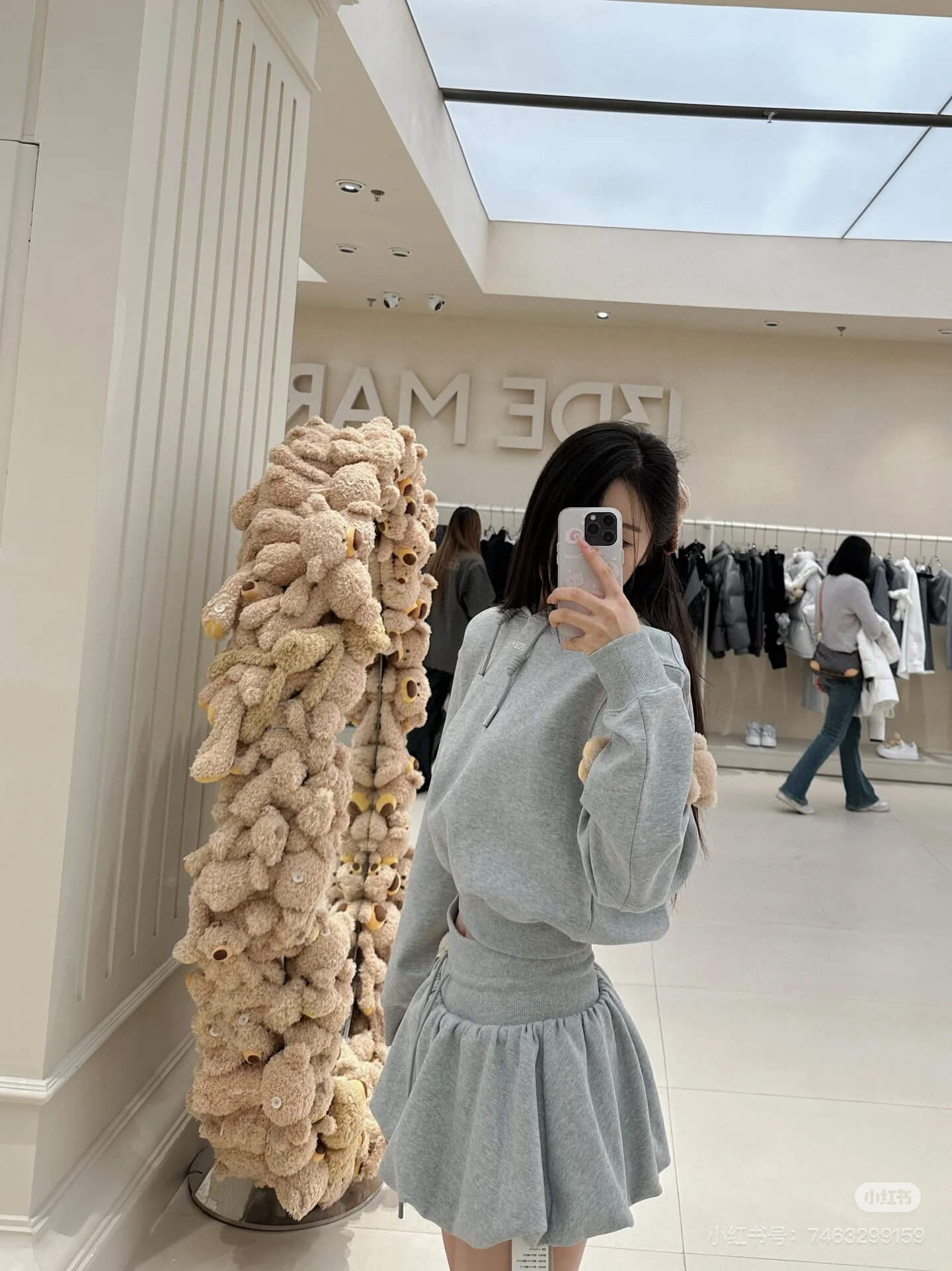 13DE MARZO Grey Doozoo Bud Skirt - Image 7