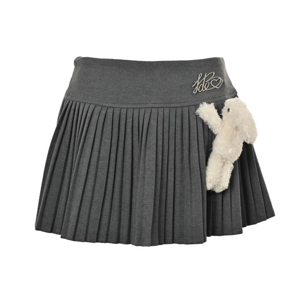 13DE MARZO Doozoo  Grey Cassimere Skirt