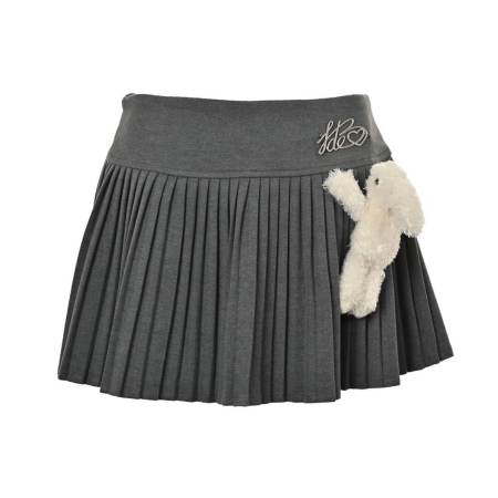 13DE MARZO Doozoo Grey Cassimere Skirt