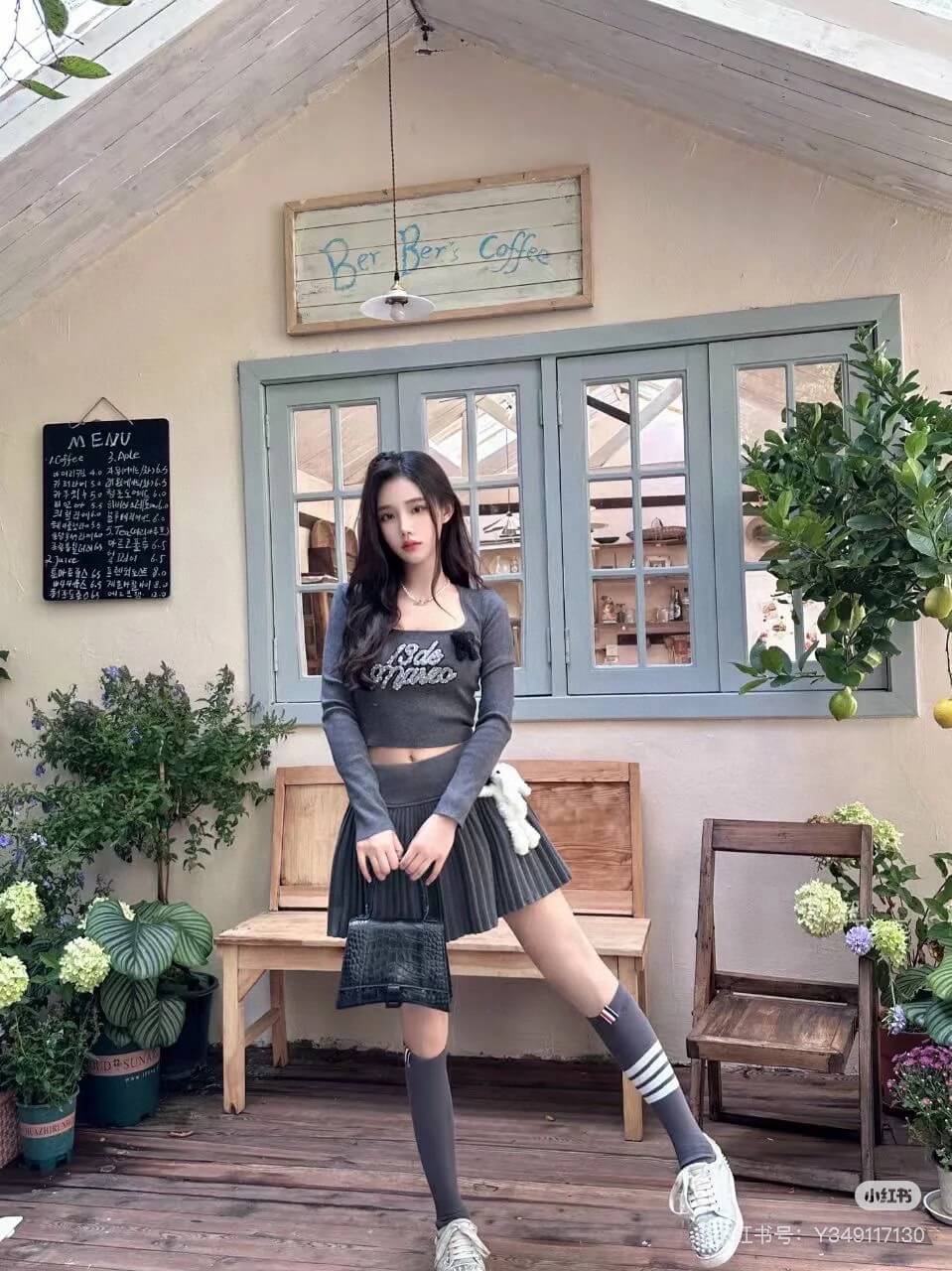 13DE MARZO Doozoo Grey Cassimere Skirt - Image 4