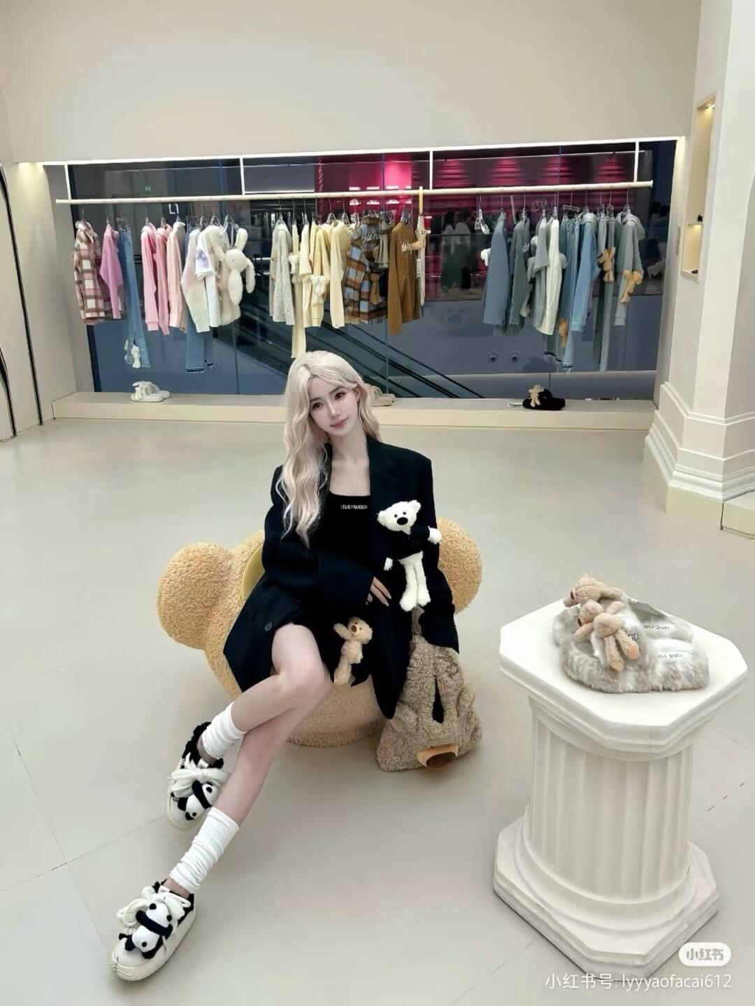 Black Doozoo Detachable Skirt-Shorts with Plush Charm - Image 10