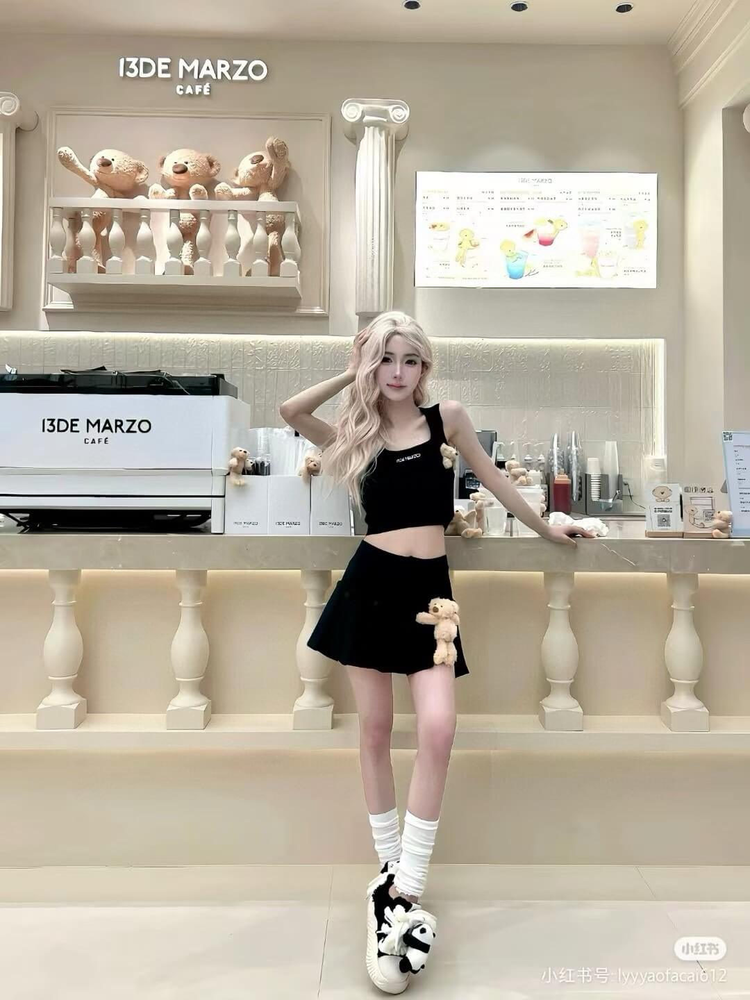 Black Doozoo Detachable Skirt-Shorts with Plush Charm - Image 9