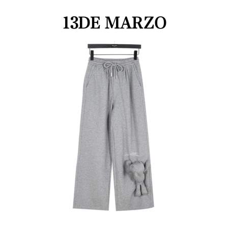 13DE MARZO Star Sand Grey Sweatpants