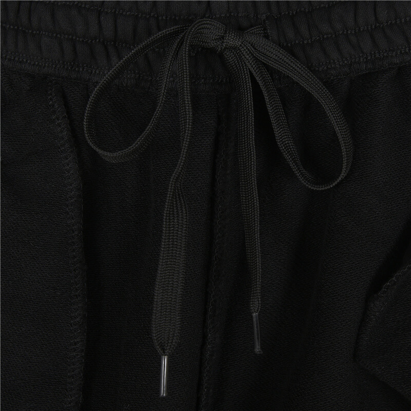 Balenciaga Distressed Cropped Black Sweatpants - Image 4