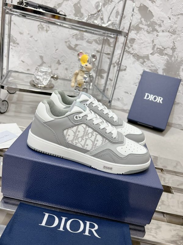 Christian Dior B27 Low-top Grey / White Leather