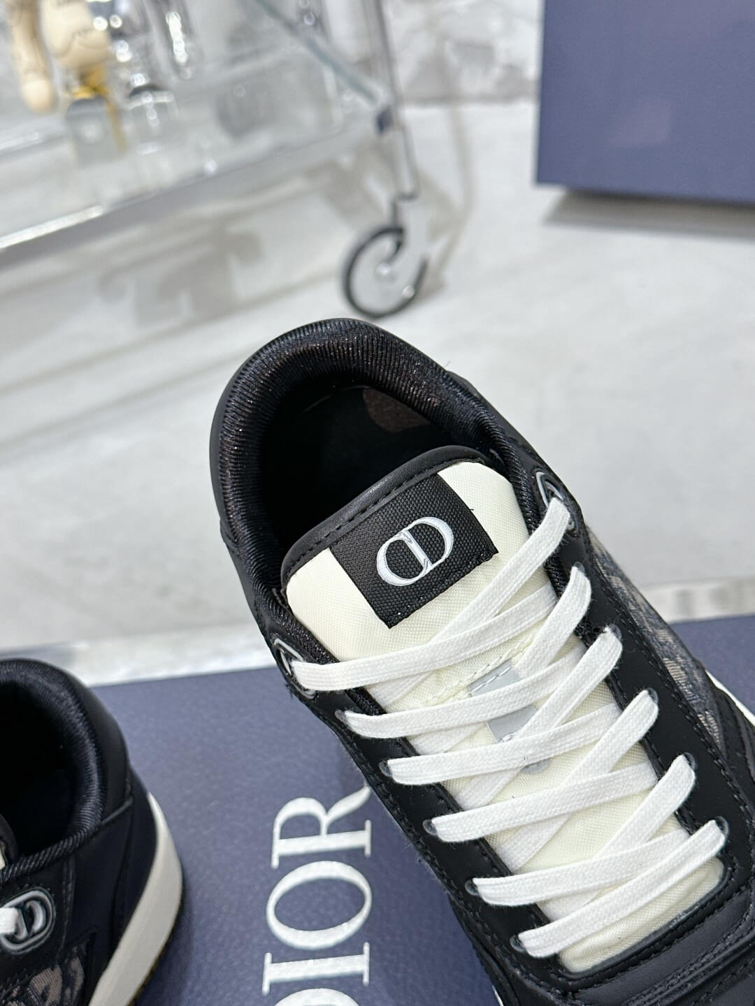 Christian Dior B27 Low-top Gum White / Black Leather - Image 7