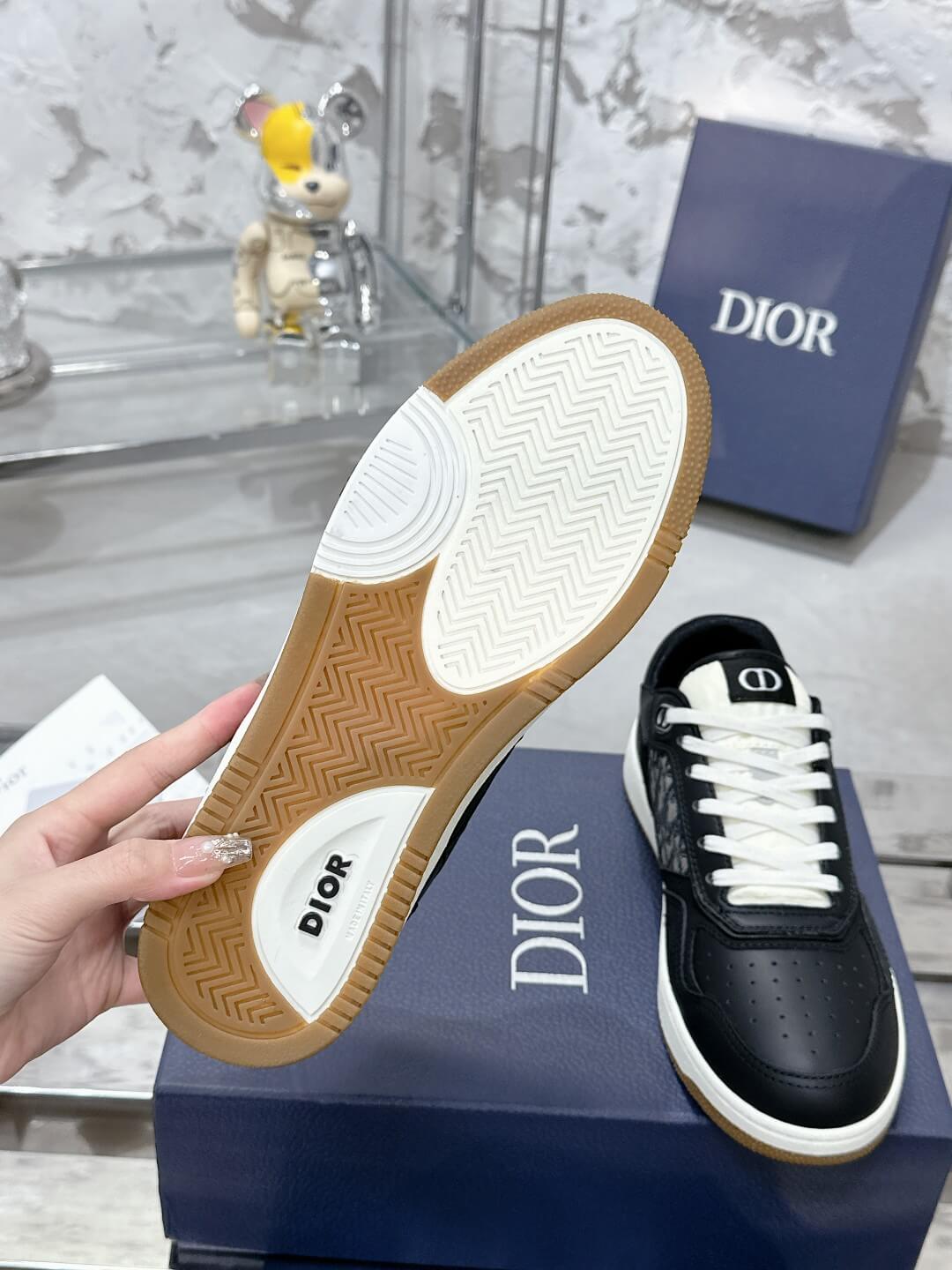Christian Dior B27 Low-top Gum White / Black Leather - Image 2