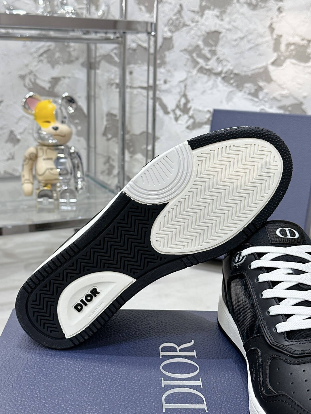 Christian Dior B27 Low-top White / Black Leather - Image 10