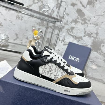 Christian Dior B27 Low-top White / Black and Beige Leather