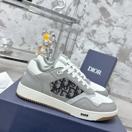 Christian Dior B27 Low-top White / Grey&Black Leather