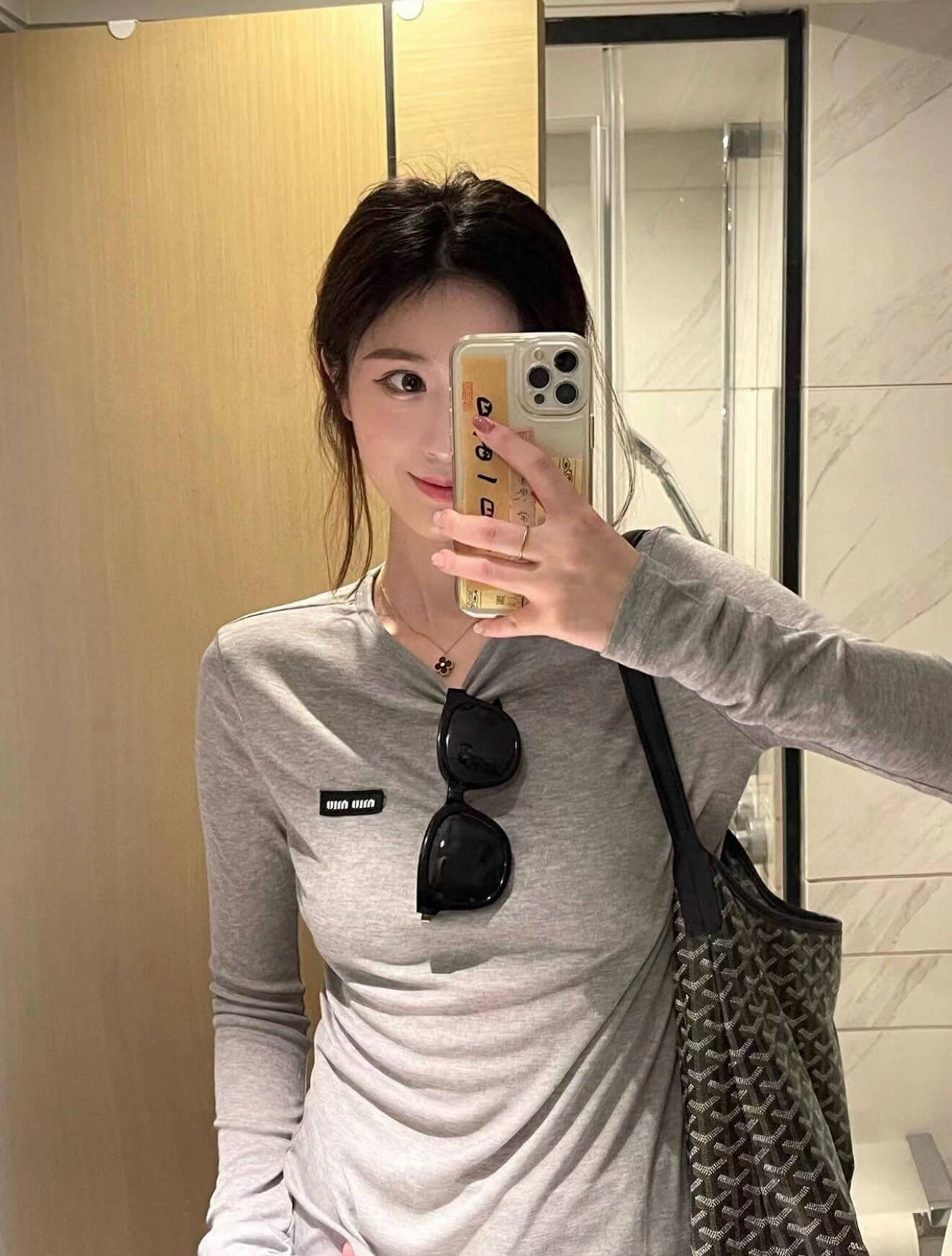 MIU MIU Cotton Mini T-shirt Dress - Image 5