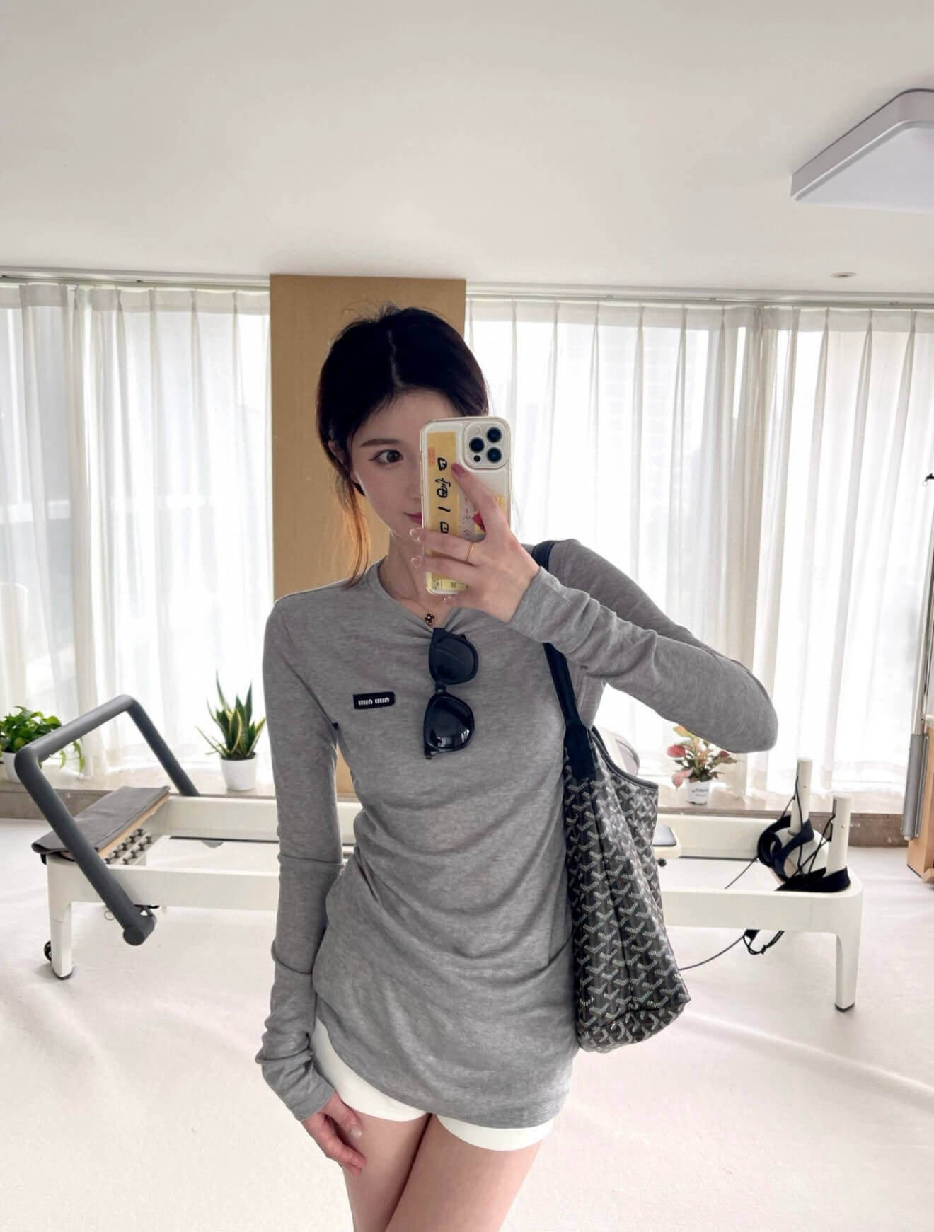 MIU MIU Cotton Mini T-shirt Dress - Image 4