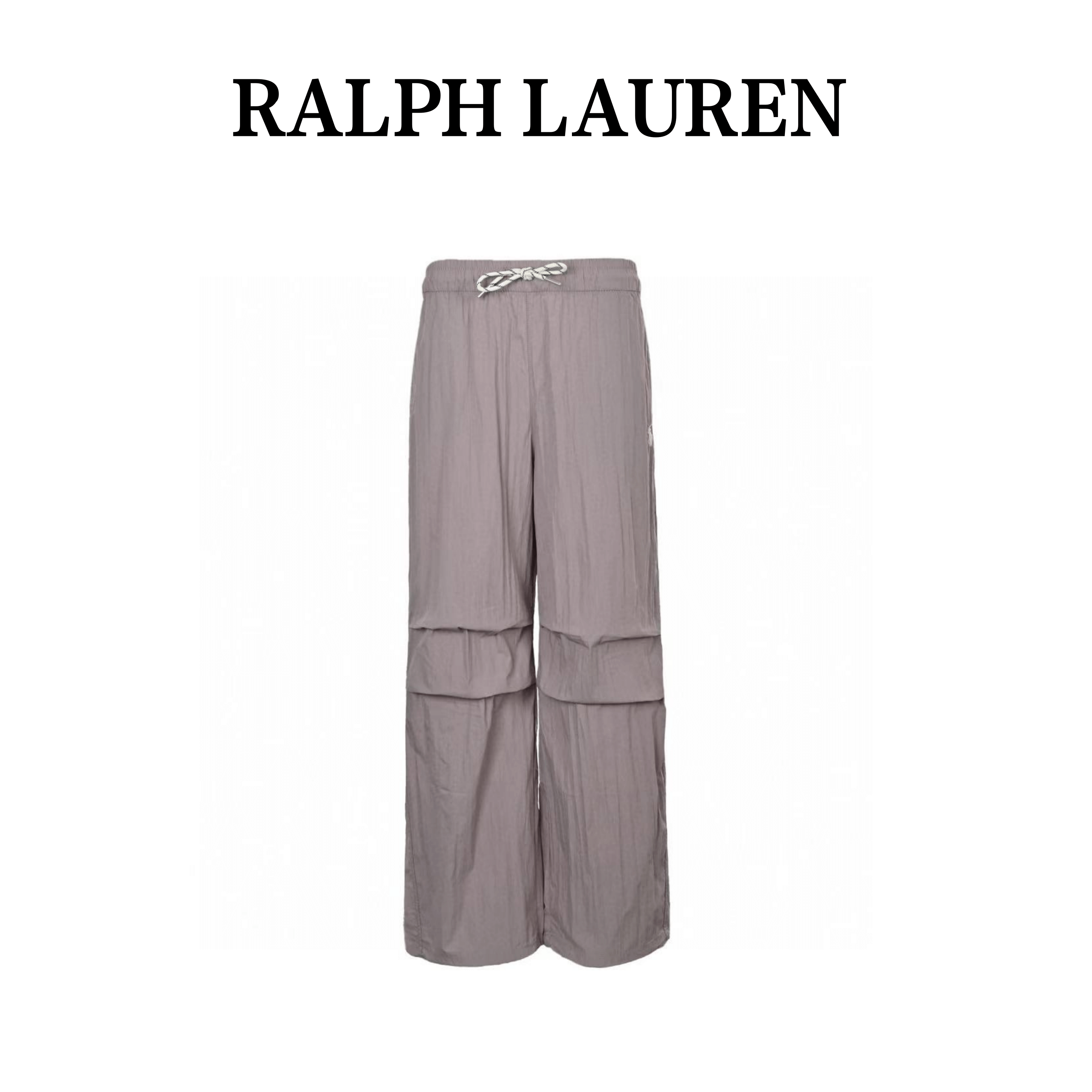 Ralph Lauren 24Fw Embroidered Logo Nylon Trousers
