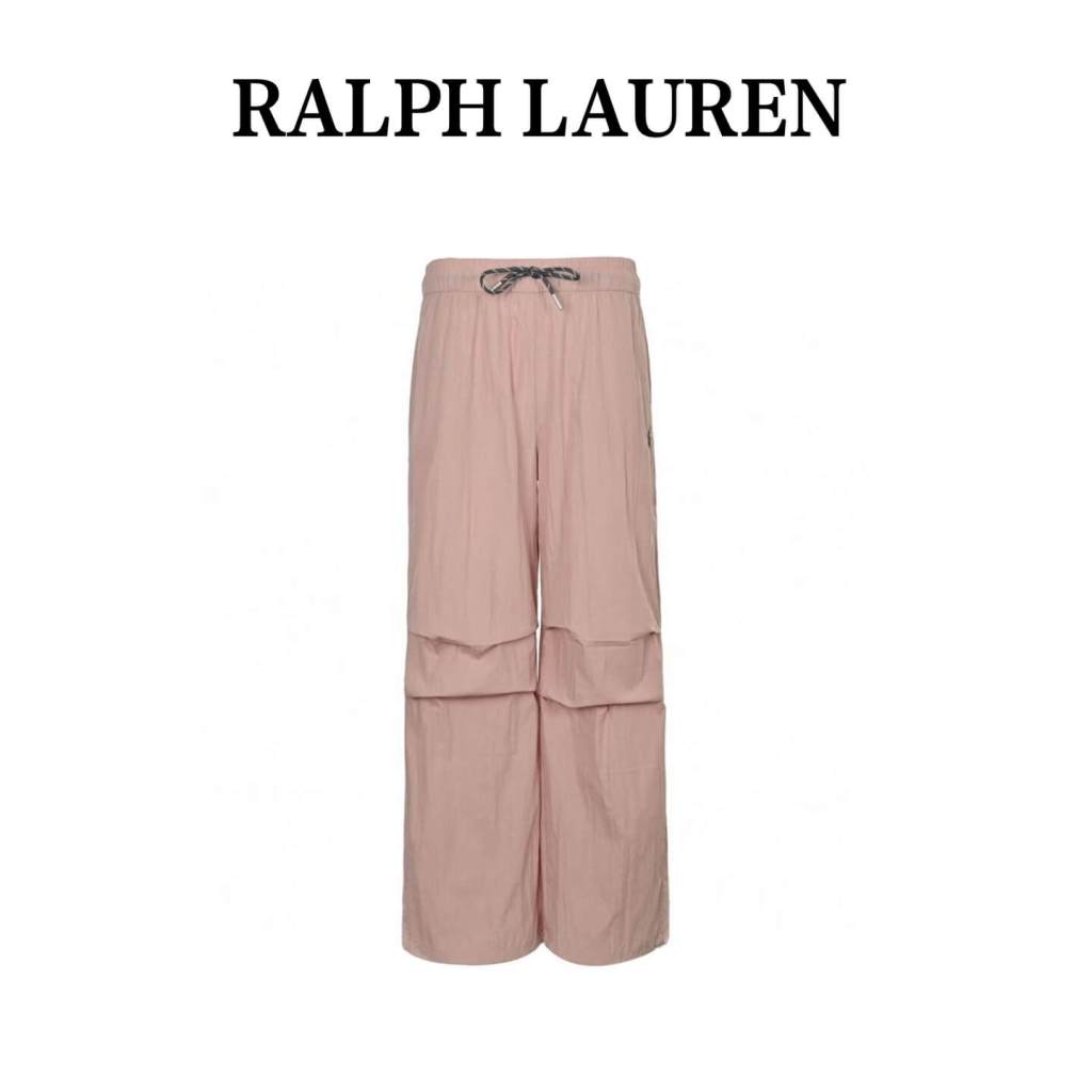 Ralph Lauren 24Fw Embroidered Logo  Nylon Trousers