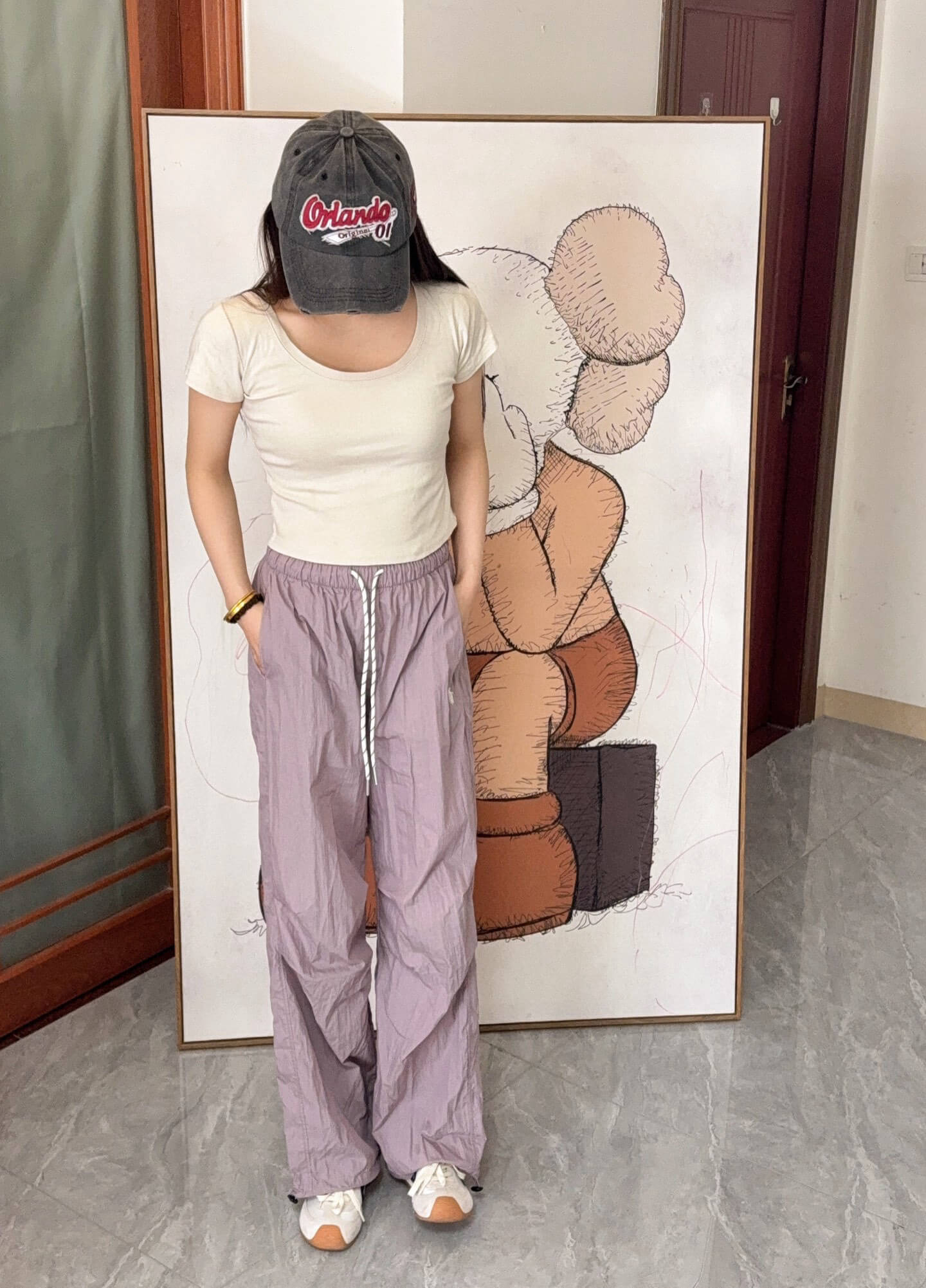 Ralph Lauren 24Fw Embroidered Logo Nylon Trousers - Image 11