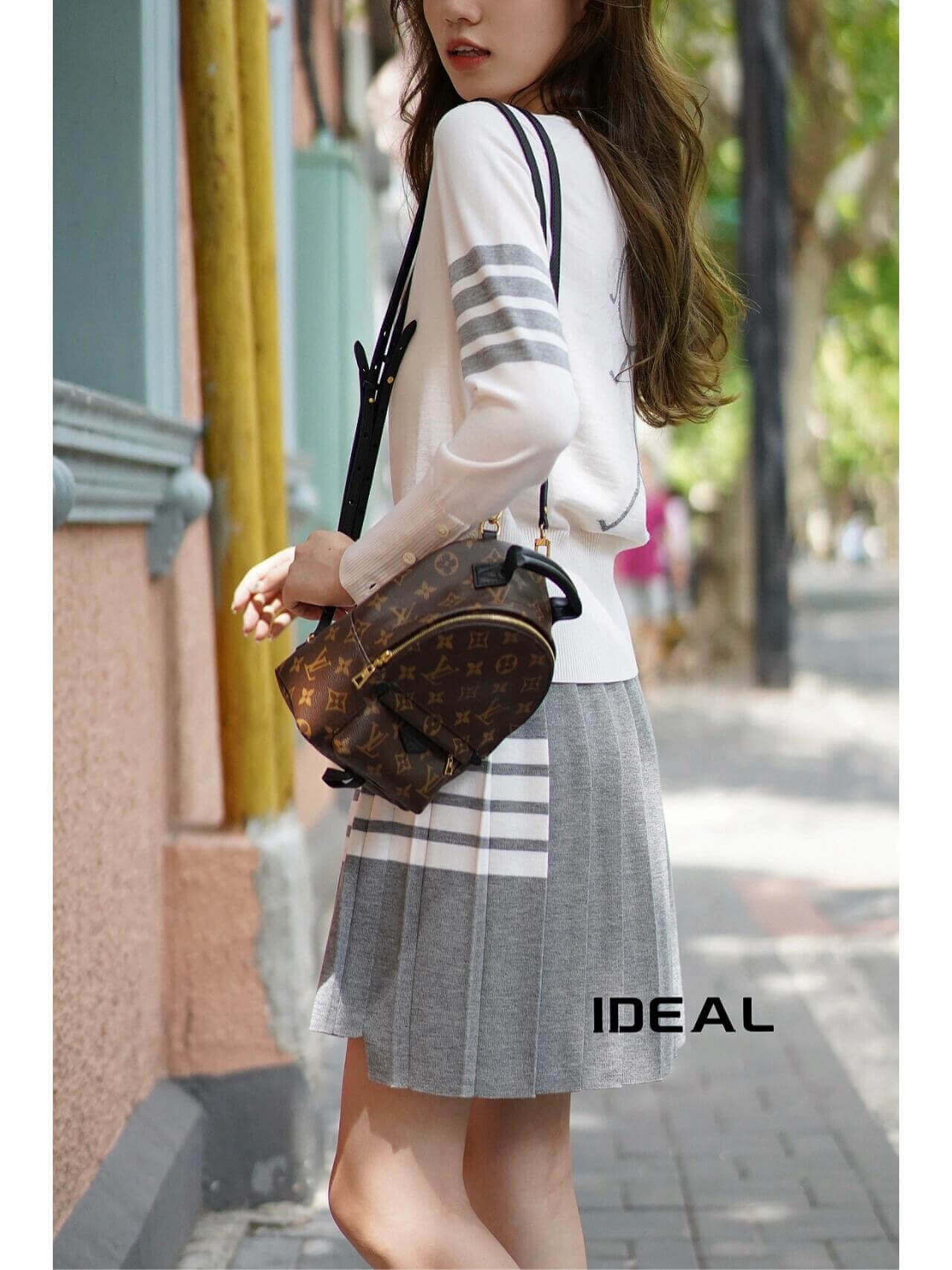 Thom Browne 4-Bar Gray Pleated Mini Skirt - Image 11