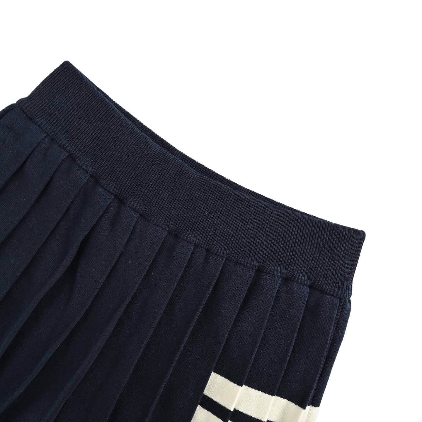 Thom Browne 4-Bar Navy Pleated Mini Skirt - Image 16
