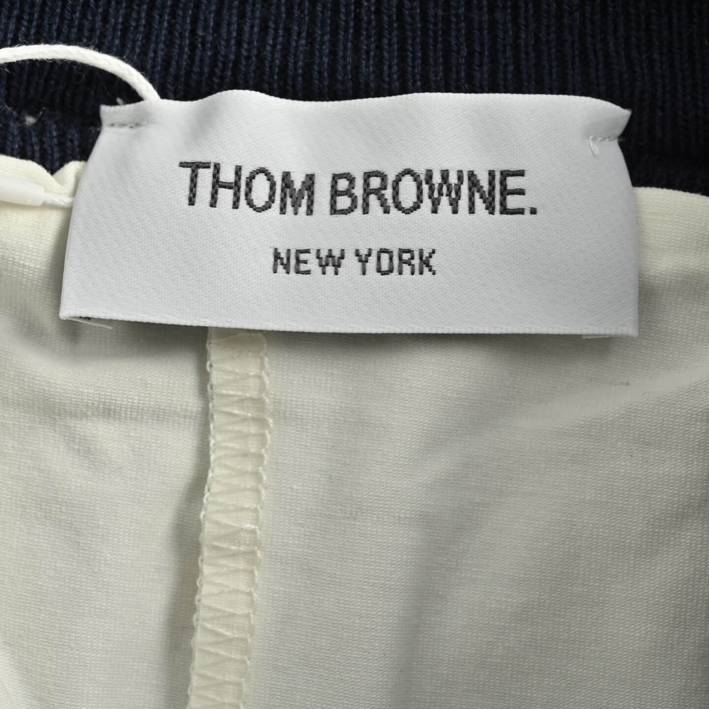 Thom Browne 4-Bar Navy Pleated Mini Skirt - Image 10