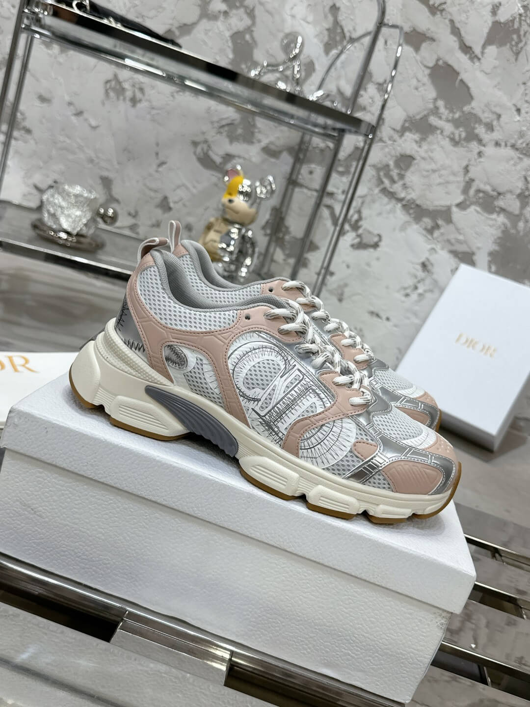 WOMENS CD CHRONO TRAINERS - SILVER