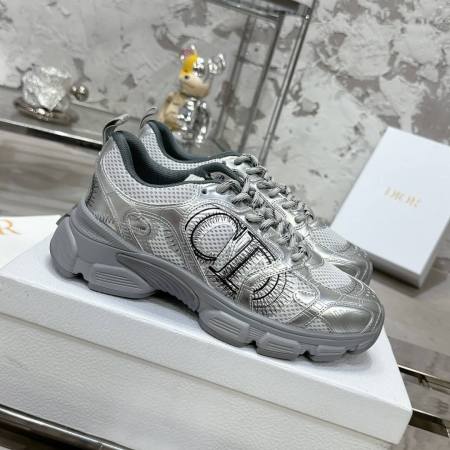 WOMENS CD CHRONO TRAINERS - METALLIC SILVER