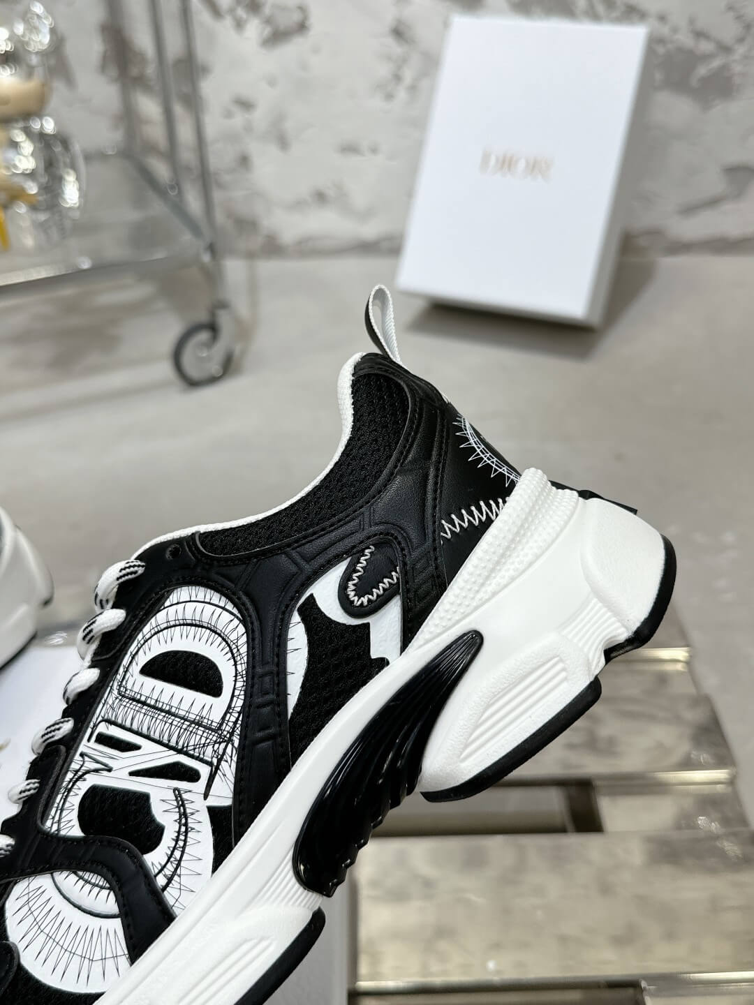 WOMENS DIOR CHRONO TRAINERS - BLACK - Image 7