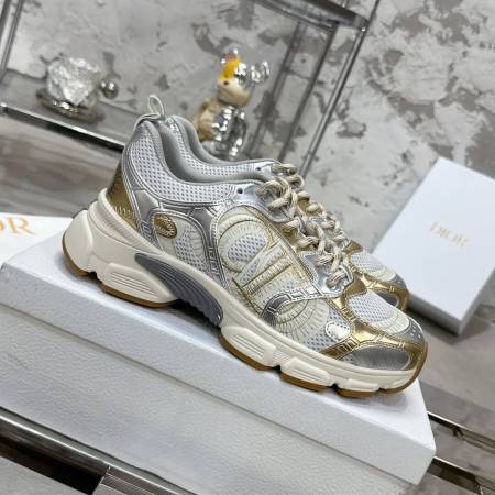WOMENS DIOR CHRONO TRAINERS - GOLD
