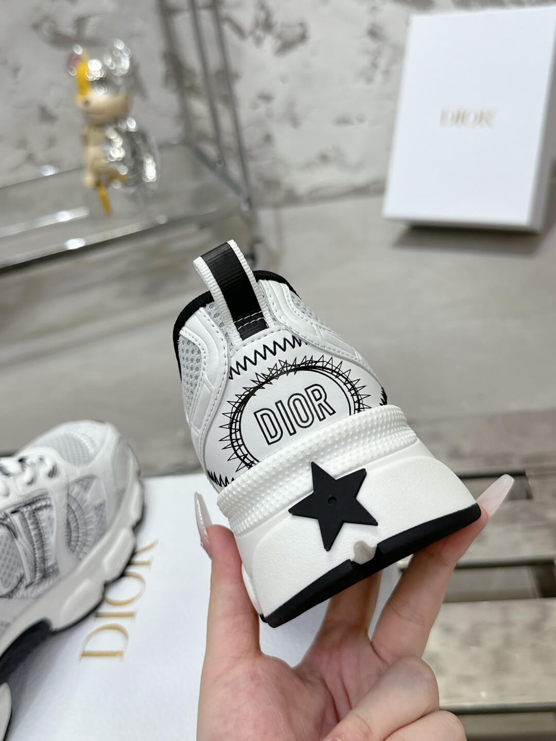 WOMENS DIOR CHRONO TRAINERS - WHITE - Image 9