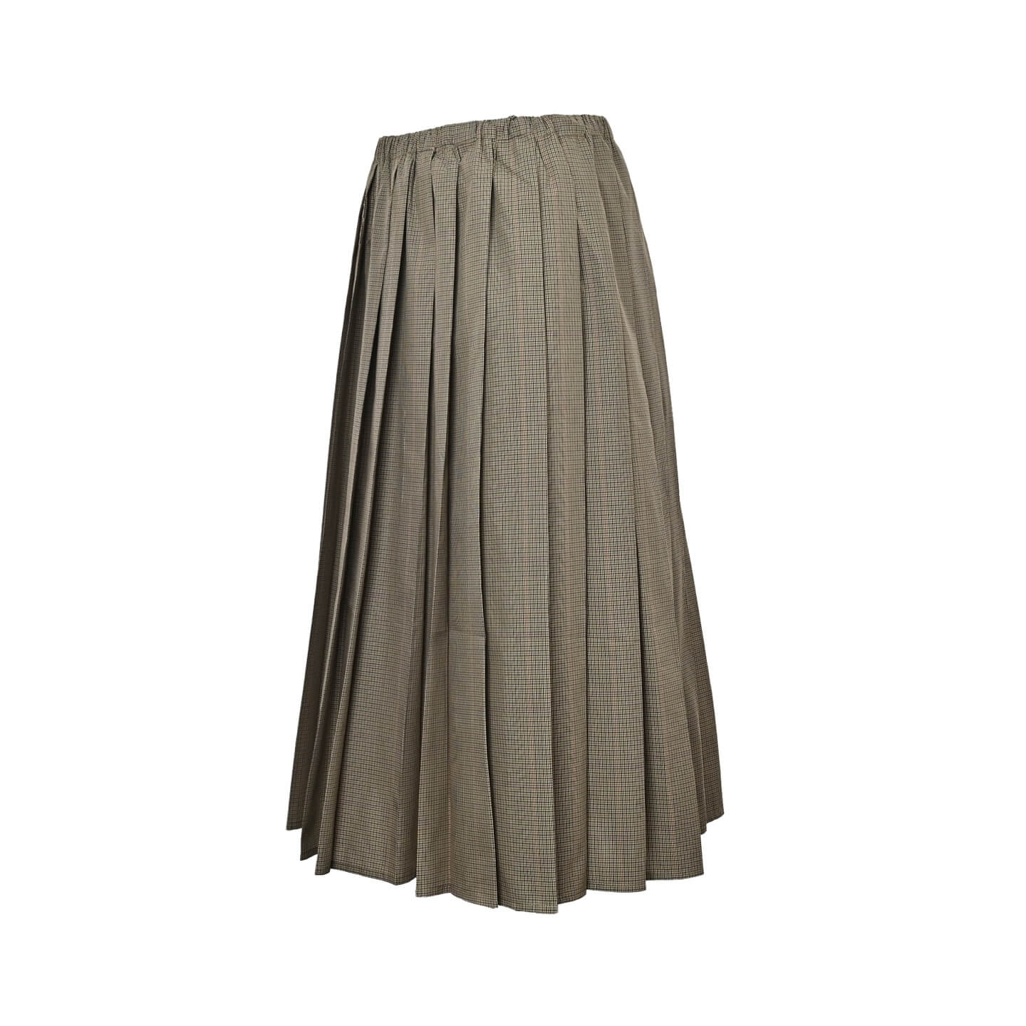 Miu Miu Checked Pleated Midi Skirt - Image 14