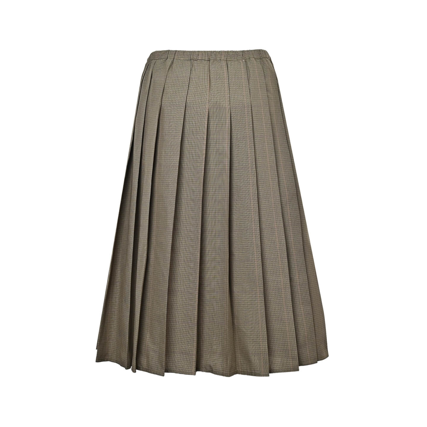 Miu Miu Checked Pleated Midi Skirt - Image 13