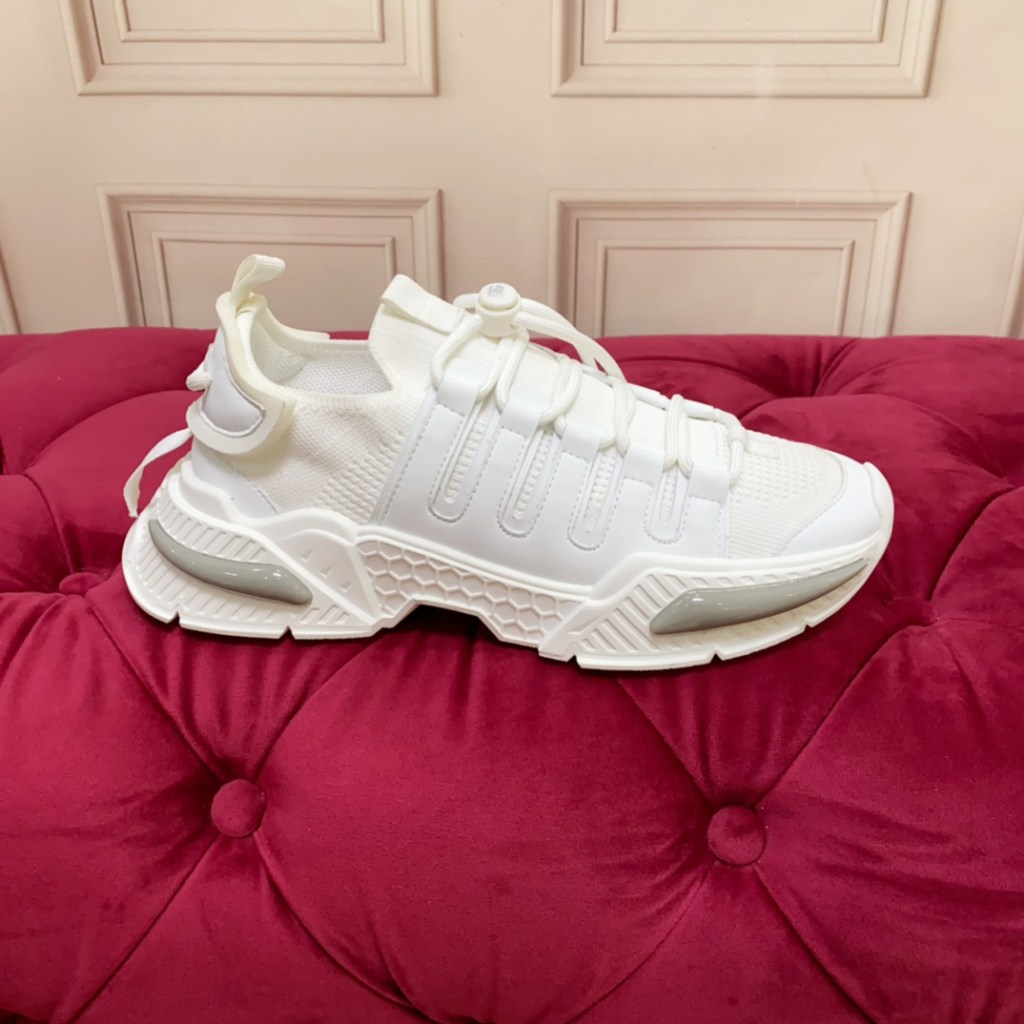 Dior B22 Velocity Triple White Runner Sneakers