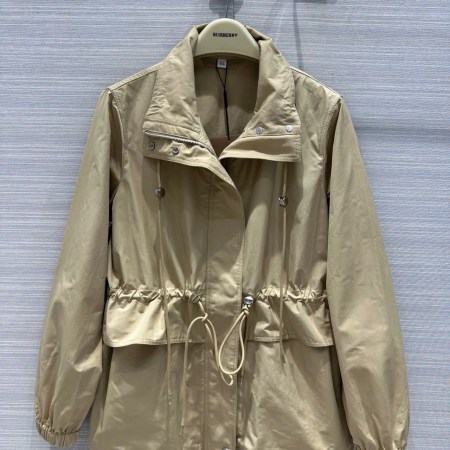 Burberry Beige Lightweight Technical Cotton Parka coat