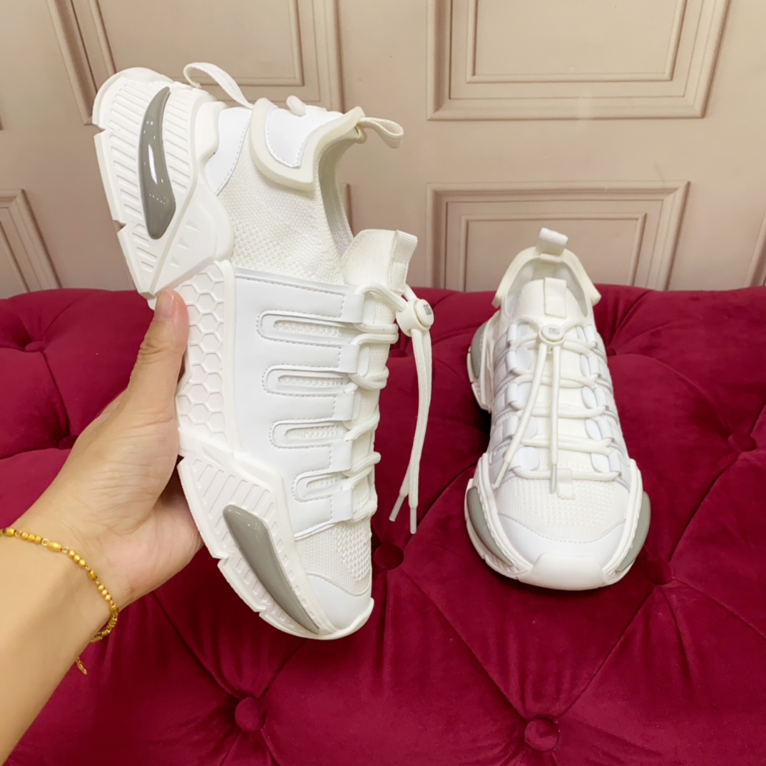 Dior B22 Velocity Triple White Runner Sneakers - Image 5