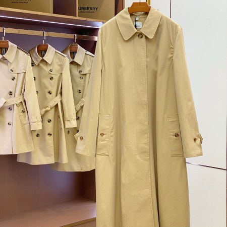 Burberry Beige Gabardine Trench Coat