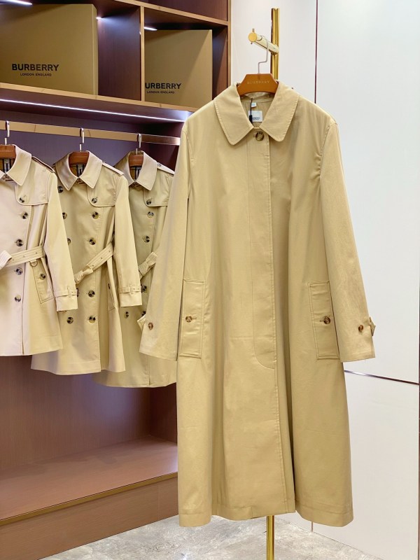 Burberry Beige Gabardine Trench Coat