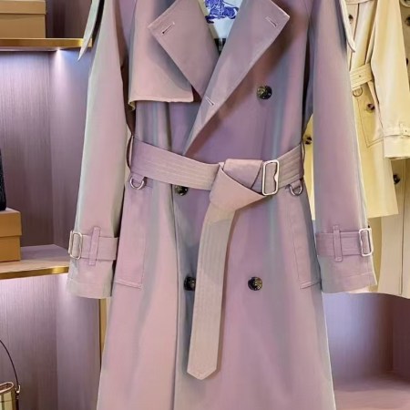 Burberry Purple Women’s Long Trench Coat
