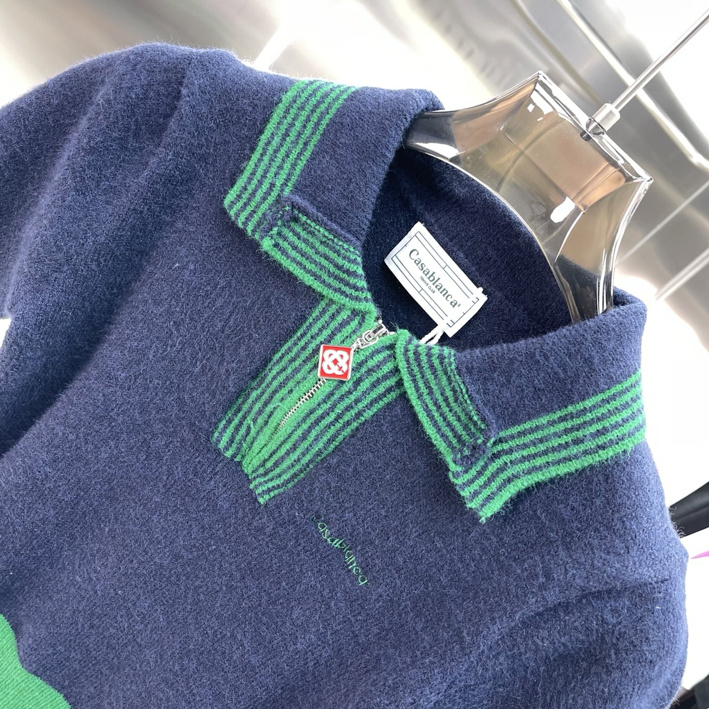 Casablanca Clubhouse Knit Zip Polo Set - Image 4