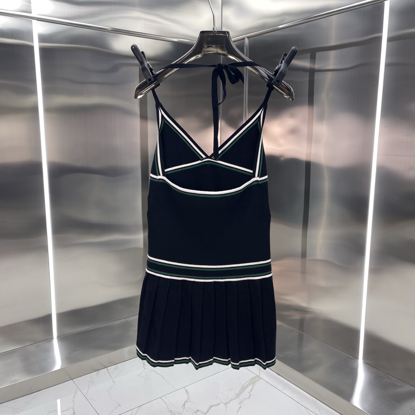 Casablanca-Noir-Monogram-Tennis-Dress
