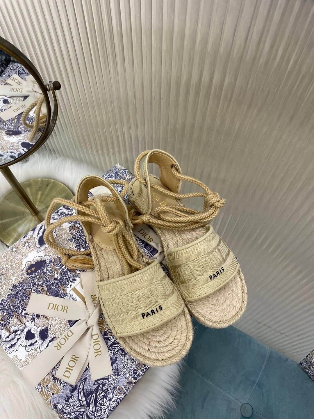 Christian Dior Dark Beige Summer Sandal - Image 8