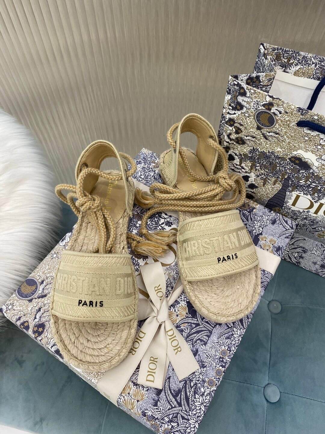 Christian Dior Dark Beige Summer Sandal - Image 6