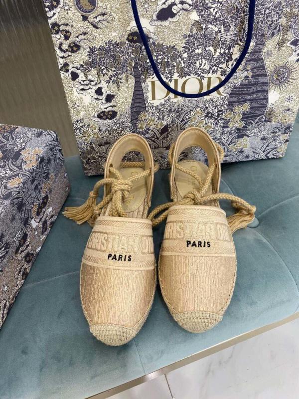 Christian Dior Granville Espadrille Sandal Beige