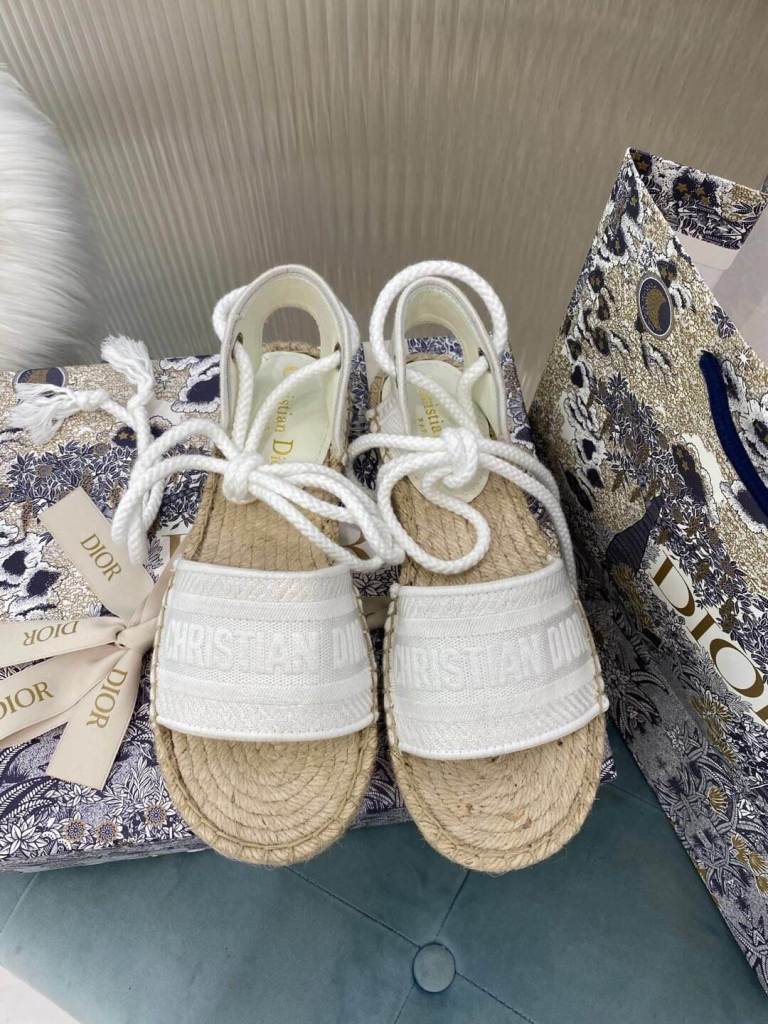 Christian Dior White Summer Sandal