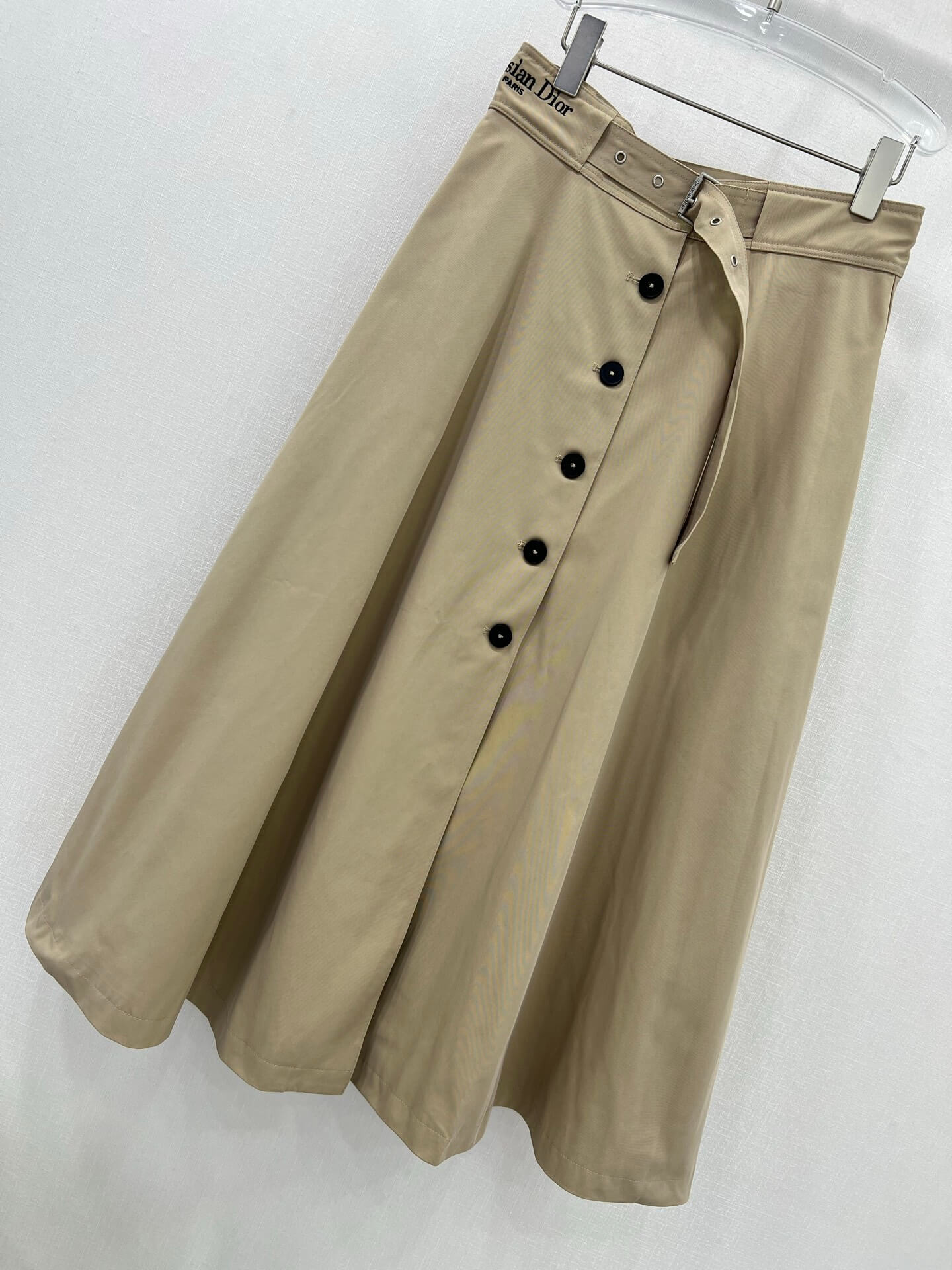 Christian Dior Button-Front A-Line Midi Skirt - Image 7