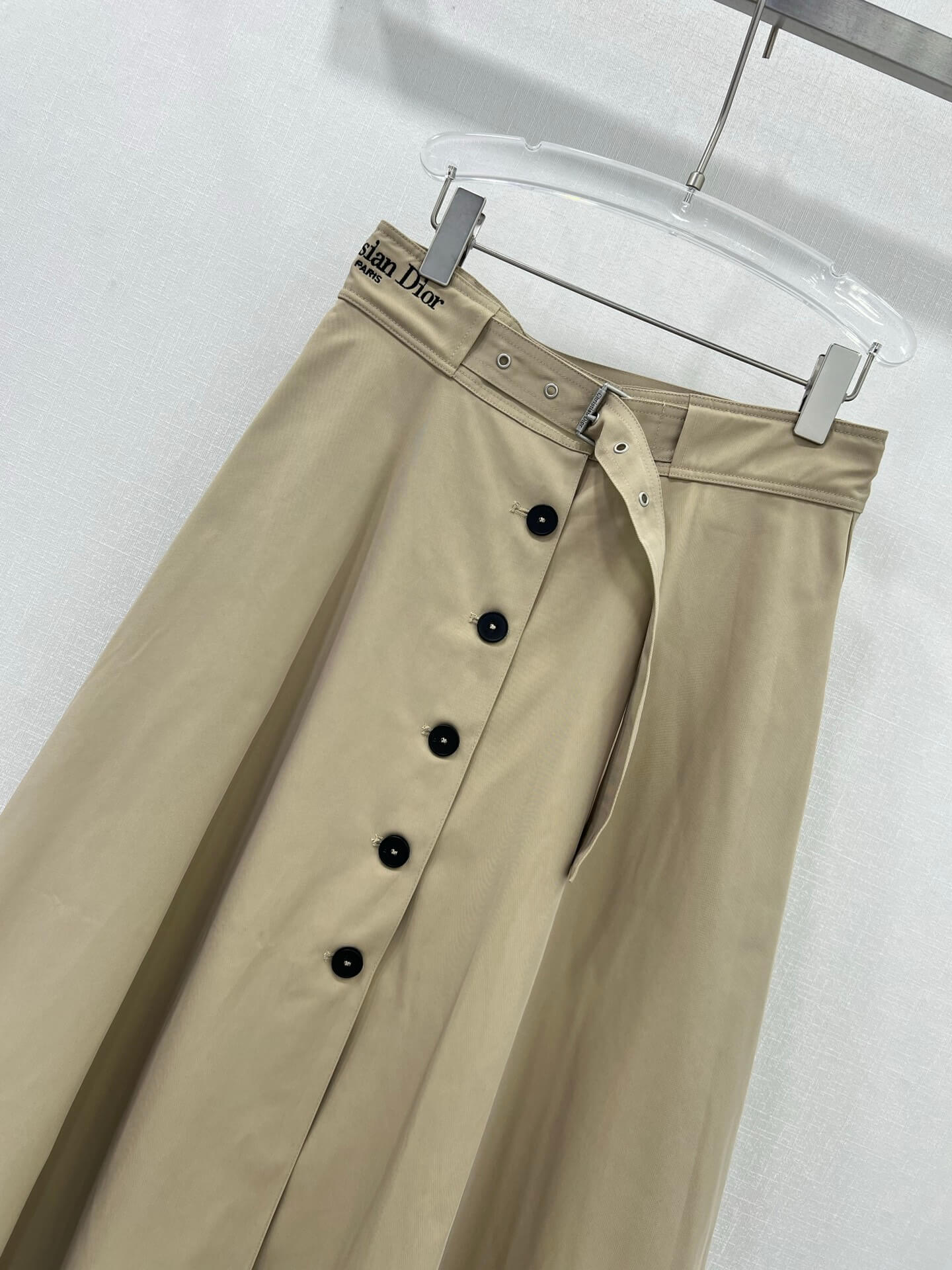 Christian Dior Button-Front A-Line Midi Skirt - Image 6